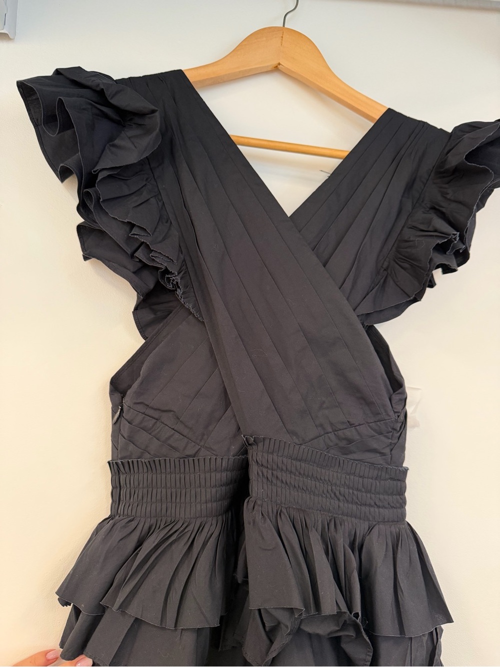 Ulla Johnson Black Layered Ruffle High-Low Dress - Picture 10 of 12